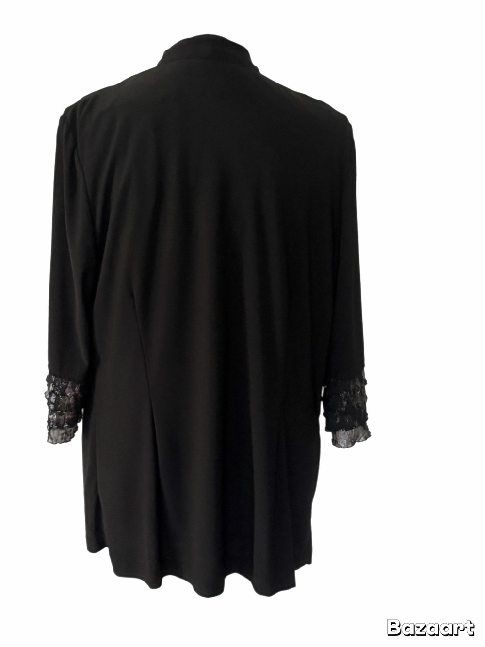 Perceptions New York 2PC Jacket & Shimmer Tank Set Size 14 Black Dressy - Picture 4 of 8